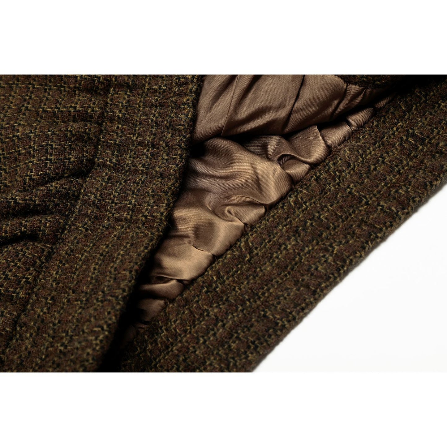 Retro Houndstooth Pattern High-End Composite Deconstructed Jacket Design Unisex Short Wide Casual Outerwear